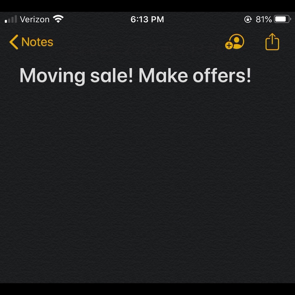 Moving Sale!